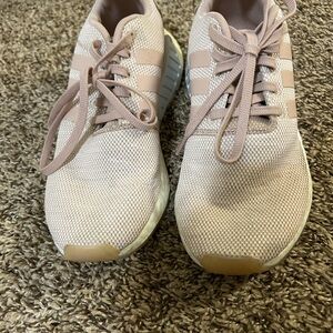 Adidas Pink Athletic Shoes with Breathable Knit Design